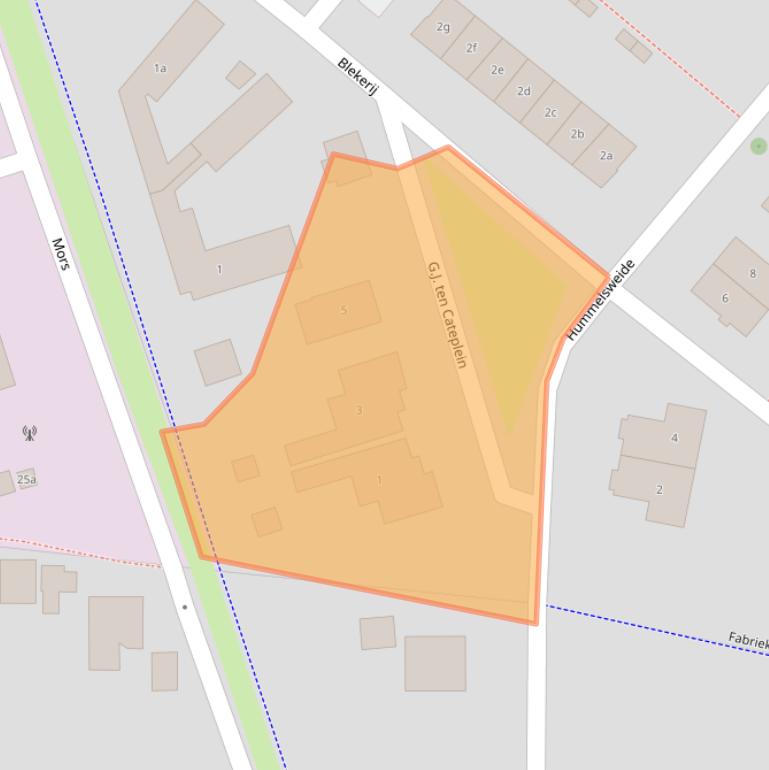 Kaart van postcodegebied 7151KC.