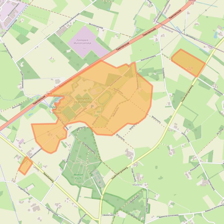 Kaart van postcodegebied 7151MD.