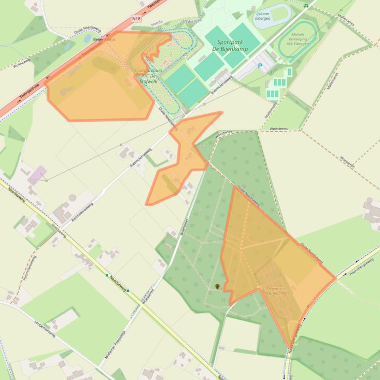 Kaart van postcodegebied 7151ME.
