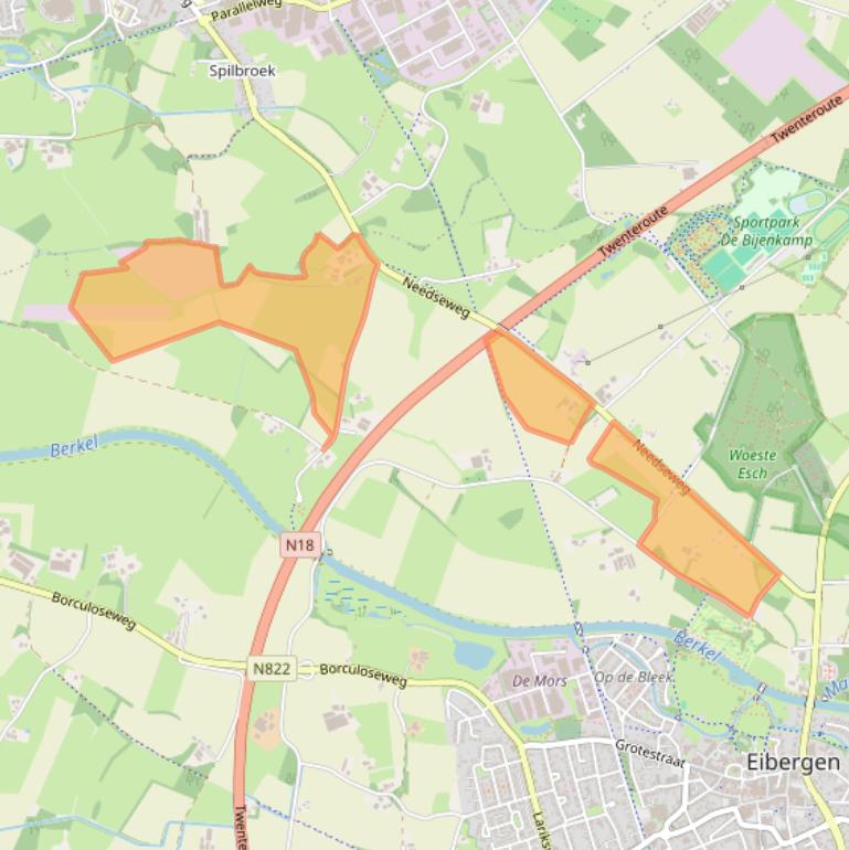 Kaart van postcodegebied 7151MH.
