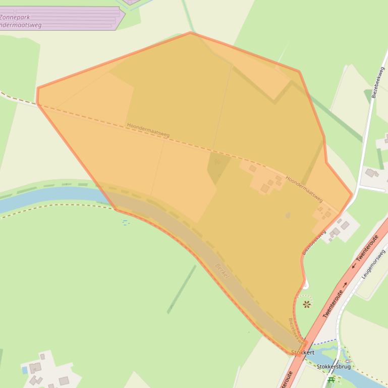 Kaart van postcodegebied 7151MM.