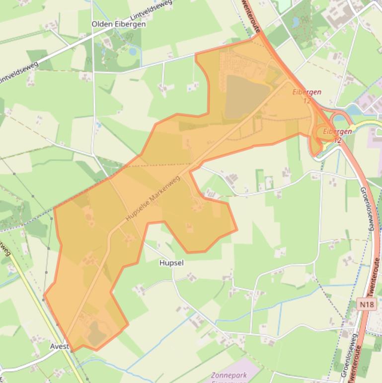 Kaart van postcodegebied 7151NV.