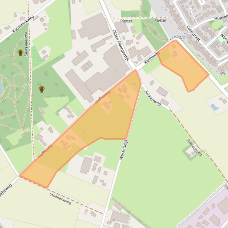 Kaart van postcodegebied 7151NX.