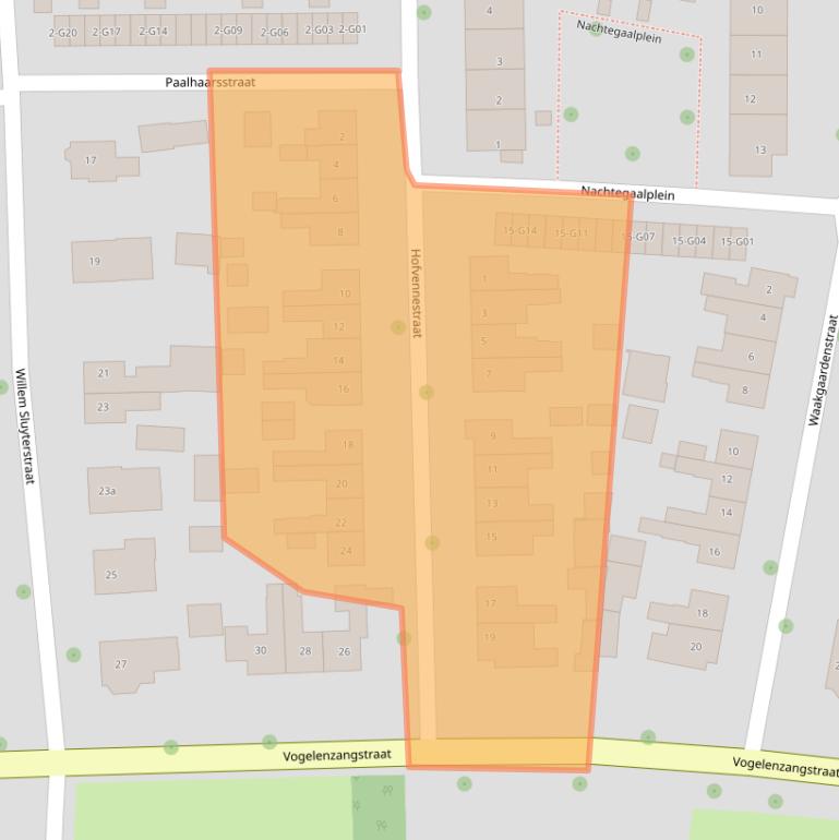 Kaart van postcodegebied 7151TZ.