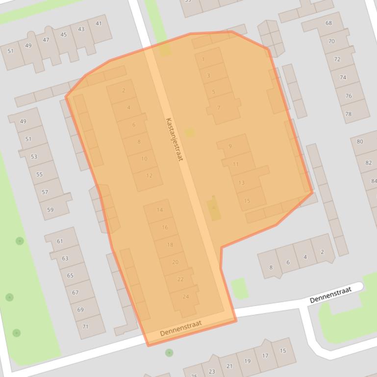 Kaart van postcodegebied 7151WN.