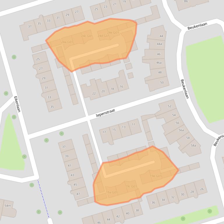 Kaart van postcodegebied 7151WR.