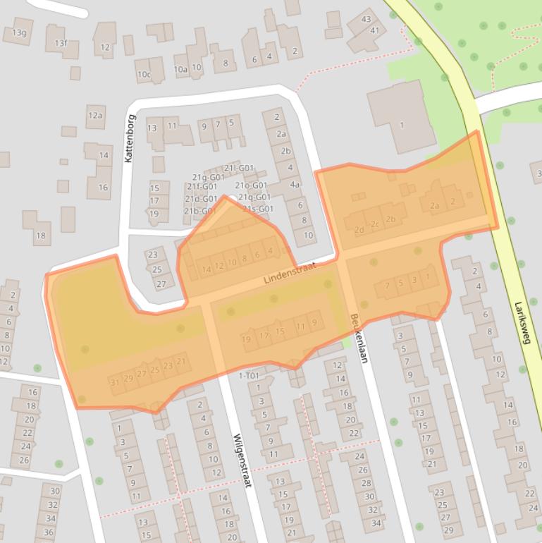Kaart van postcodegebied 7151XB.