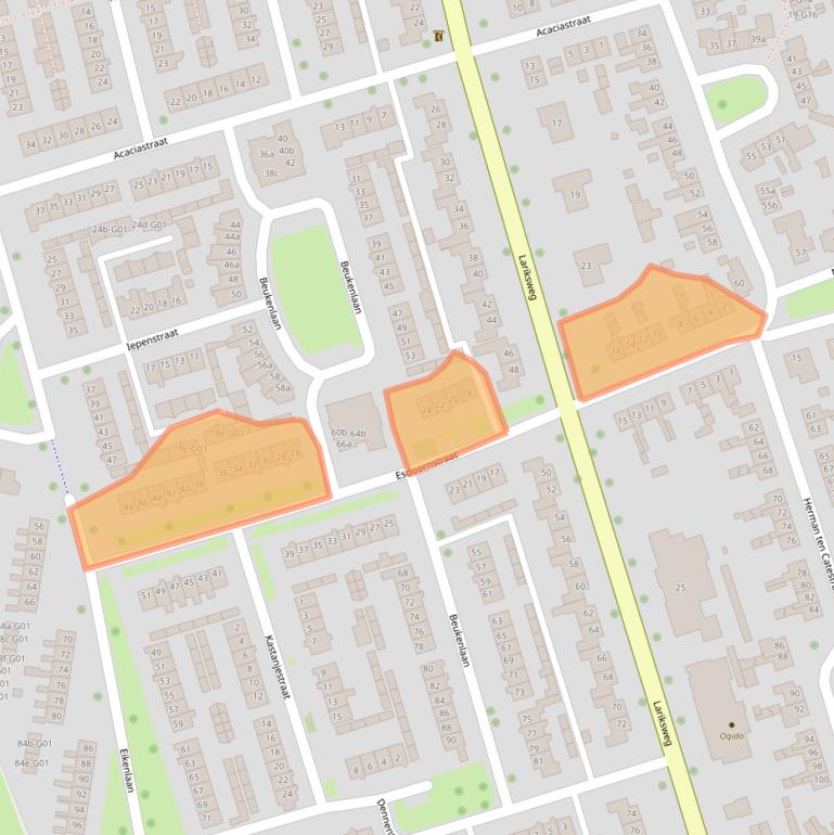 Kaart van postcodegebied 7151ZA.