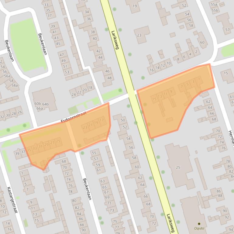 Kaart van postcodegebied 7151ZC.