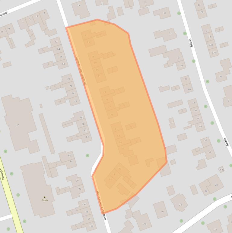 Kaart van postcodegebied 7151ZH.