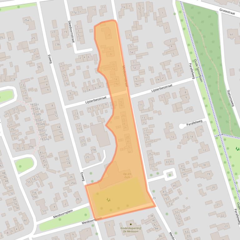 Kaart van postcodegebied 7151ZT.