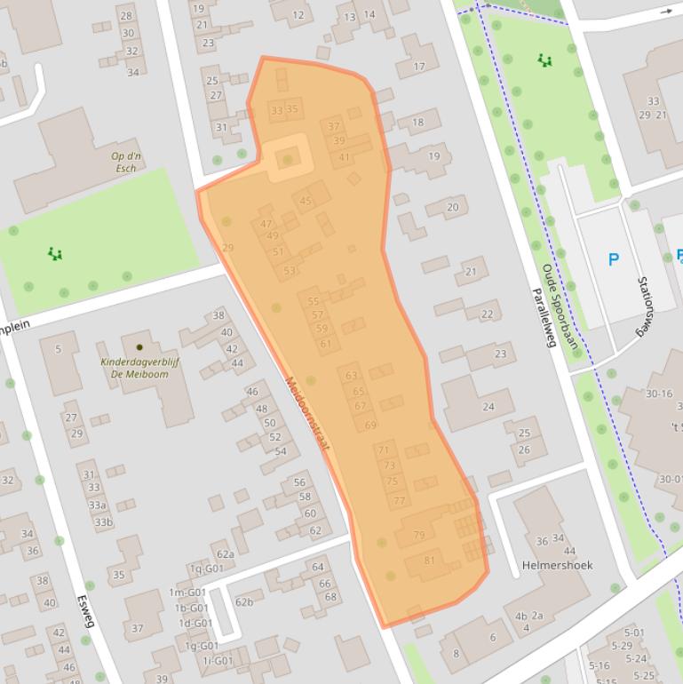Kaart van postcodegebied 7151ZV.