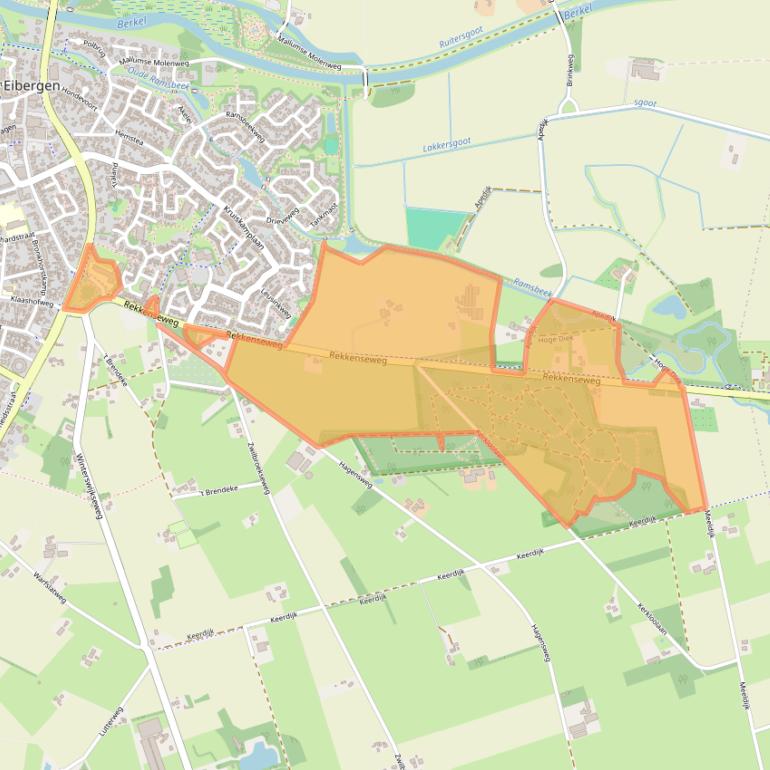 Kaart van postcodegebied 7152AA.