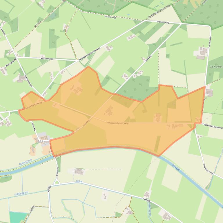 Kaart van postcodegebied 7152AK.