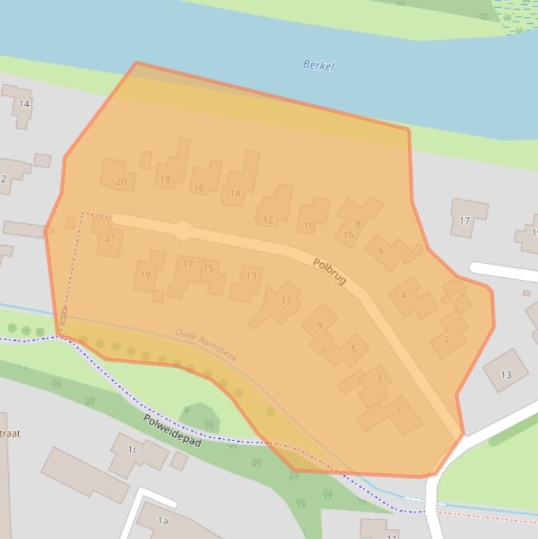 Kaart van postcodegebied 7152AZ.