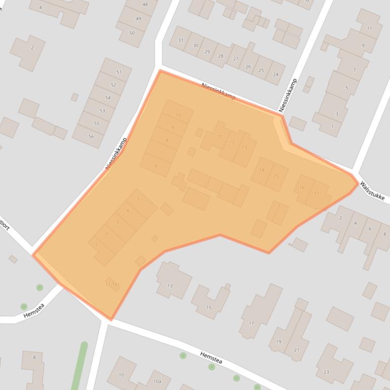 Kaart van postcodegebied 7152BH.