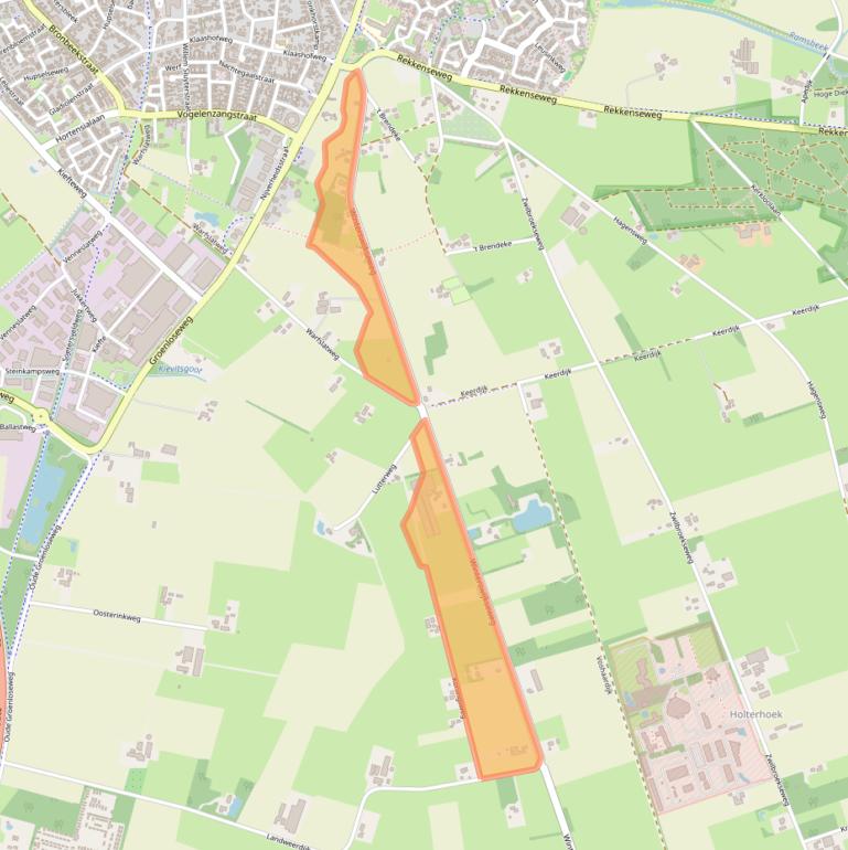 Kaart van postcodegebied 7152BW.