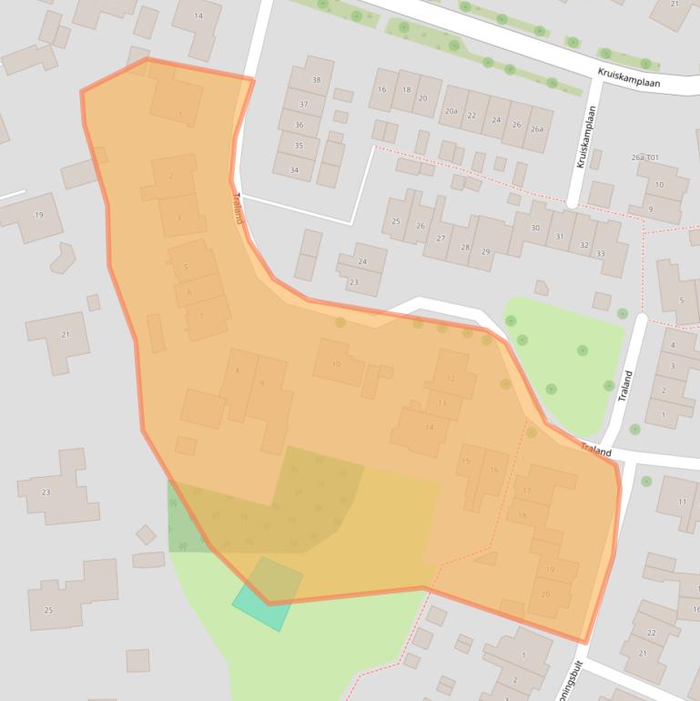 Kaart van postcodegebied 7152GD.