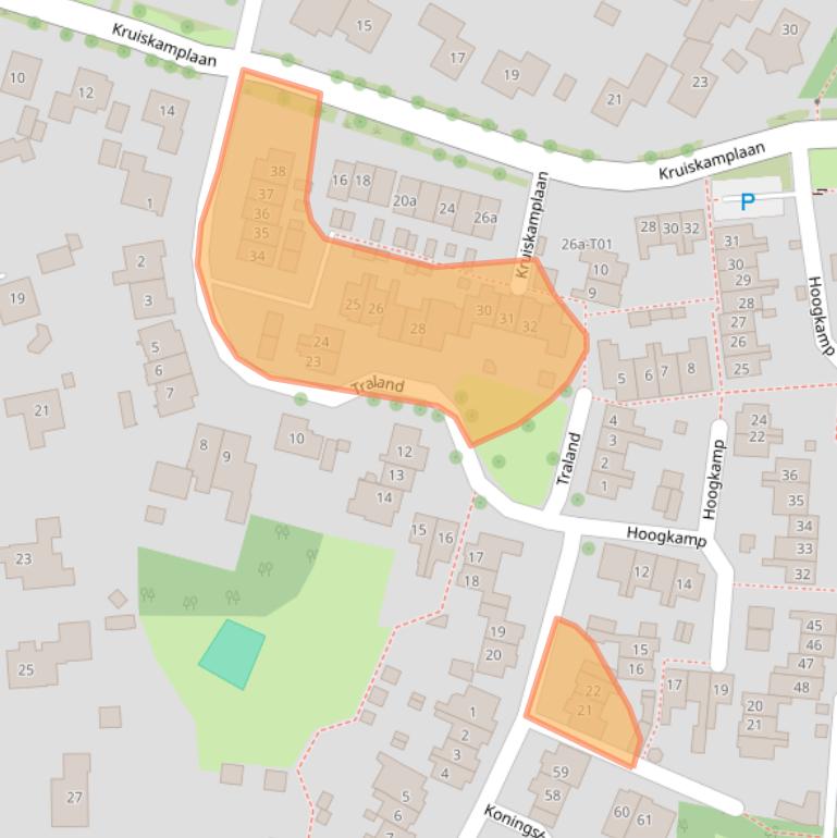 Kaart van postcodegebied 7152GE.
