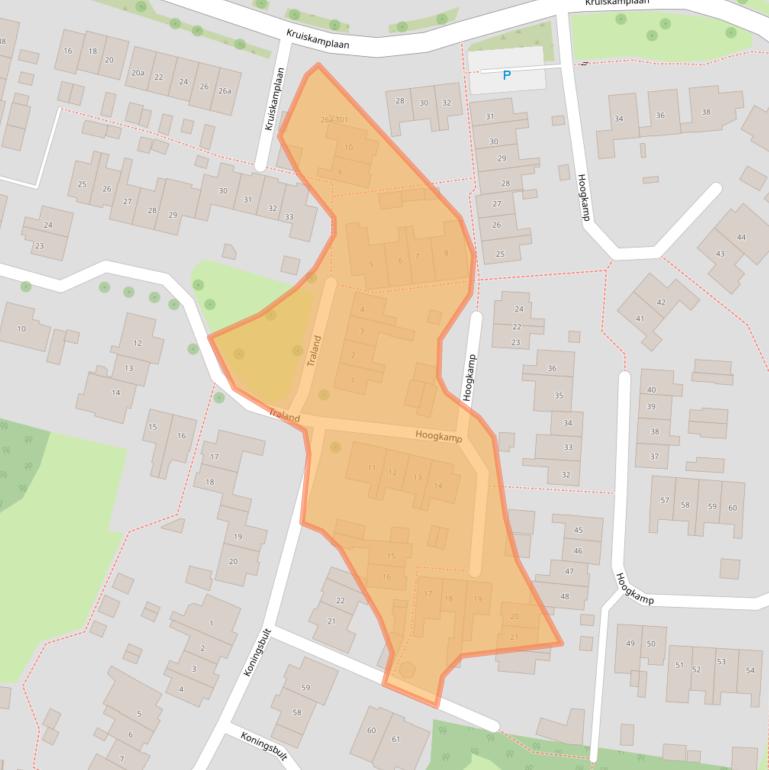 Kaart van postcodegebied 7152GH.