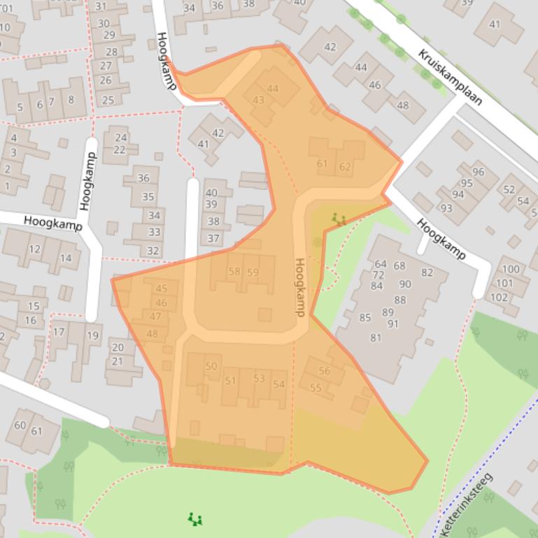 Kaart van postcodegebied 7152GK.