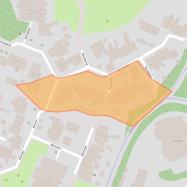 Kaart van postcodegebied 7152GW.