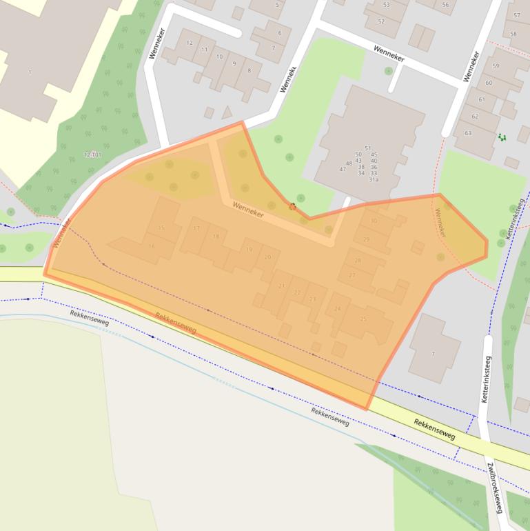 Kaart van postcodegebied 7152HB.