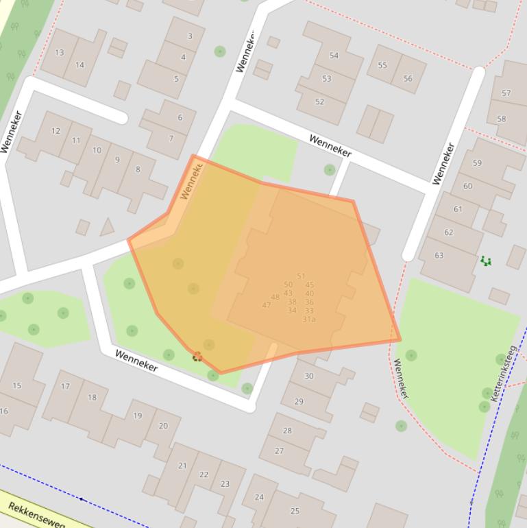 Kaart van postcodegebied 7152HC.