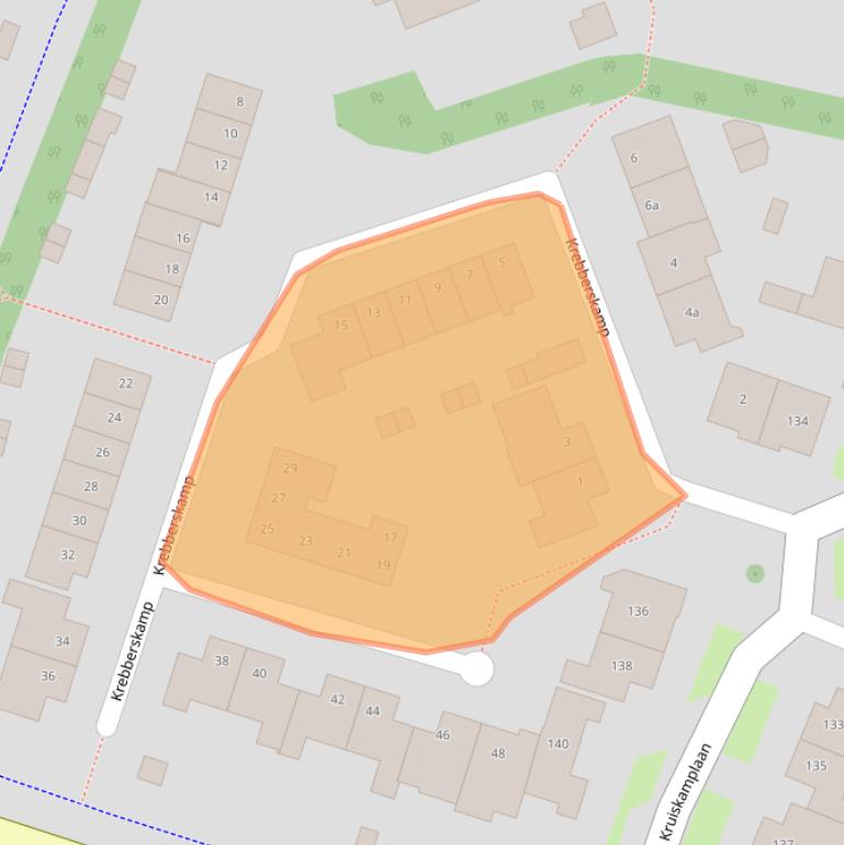 Kaart van postcodegebied 7152JA.