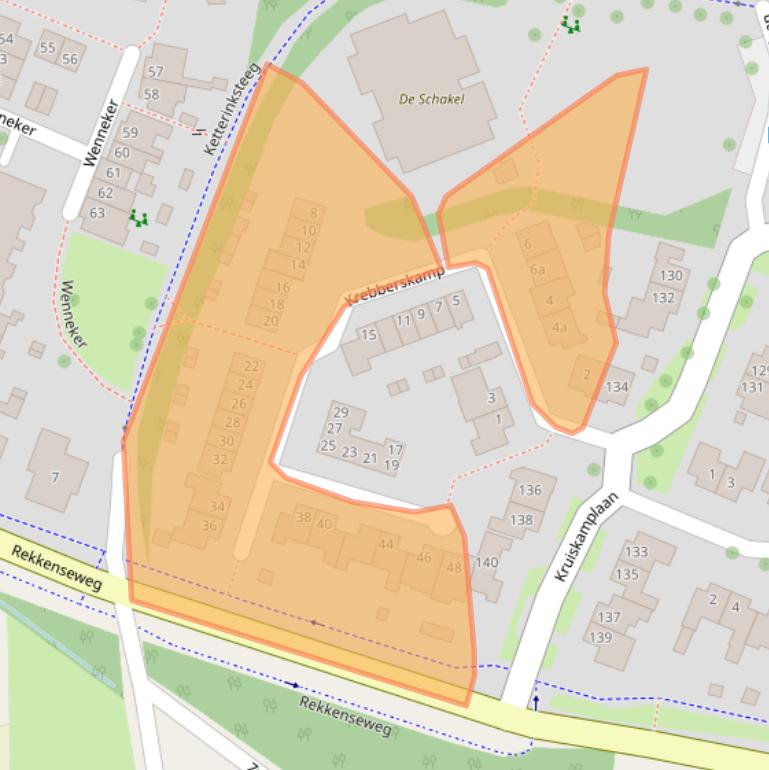 Kaart van postcodegebied 7152JB.