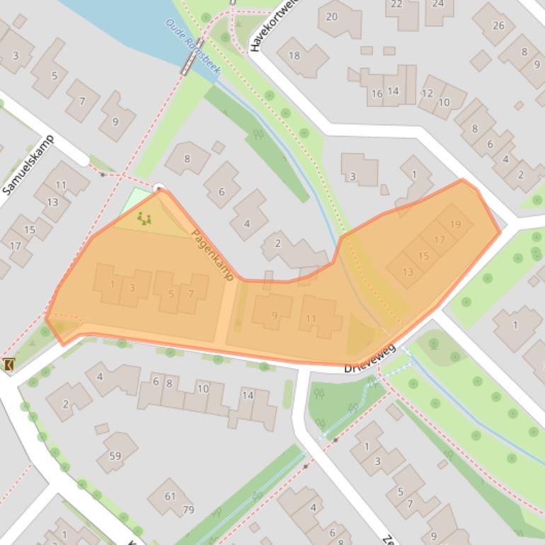 Kaart van postcodegebied 7152KA.