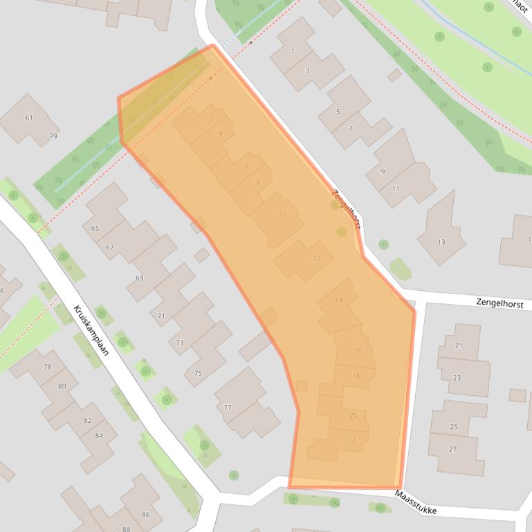 Kaart van postcodegebied 7152KD.