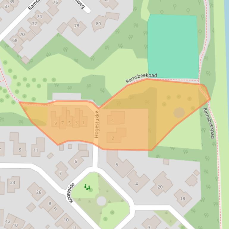 Kaart van postcodegebied 7152KM.