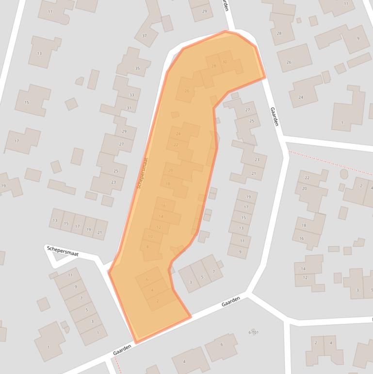 Kaart van postcodegebied 7156JZ.