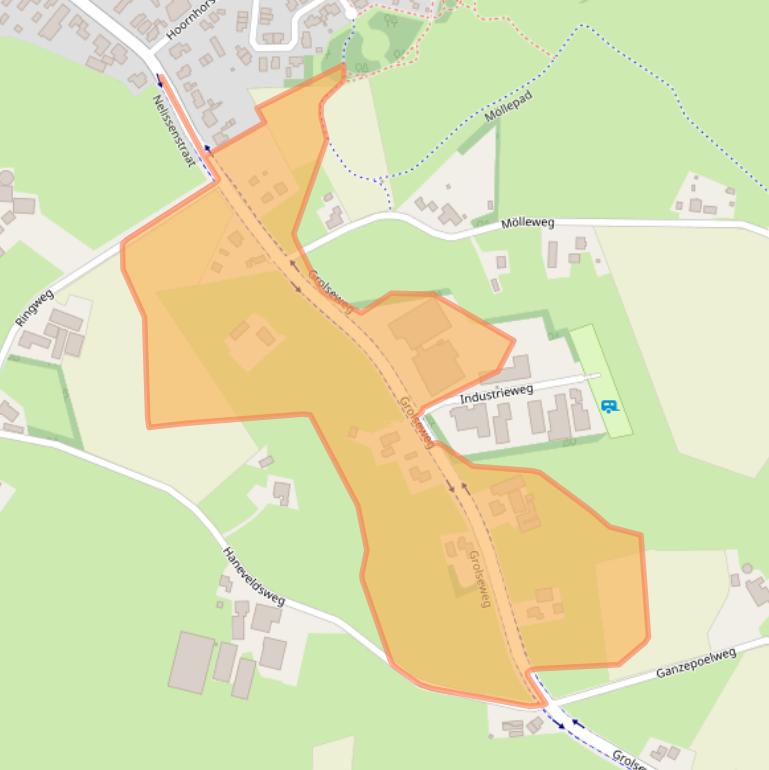 Kaart van postcodegebied 7156LD.