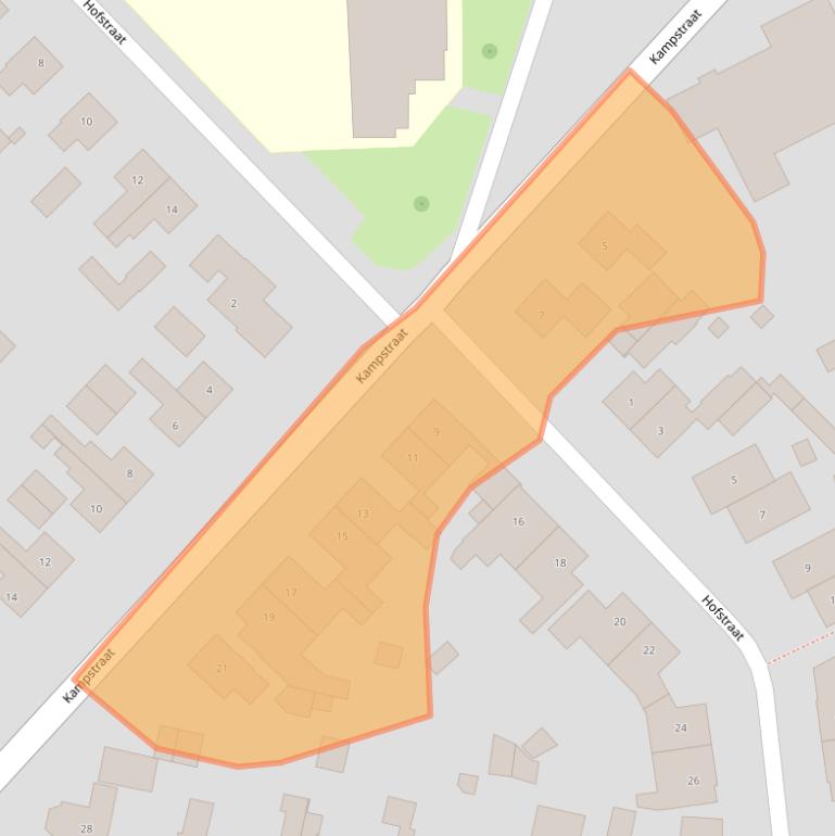 Kaart van postcodegebied 7156LV.