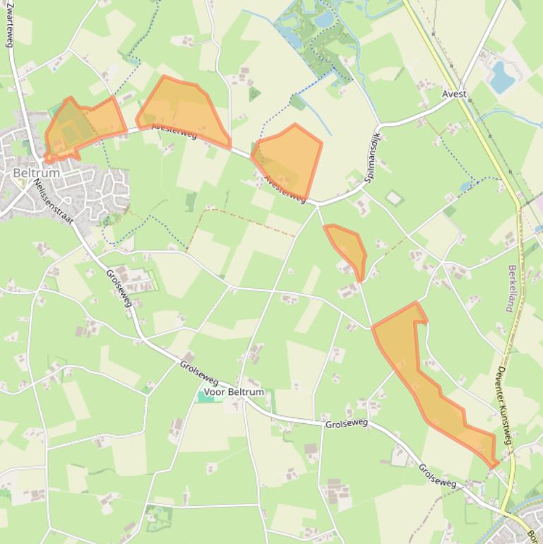 Kaart van postcodegebied 7156MH.