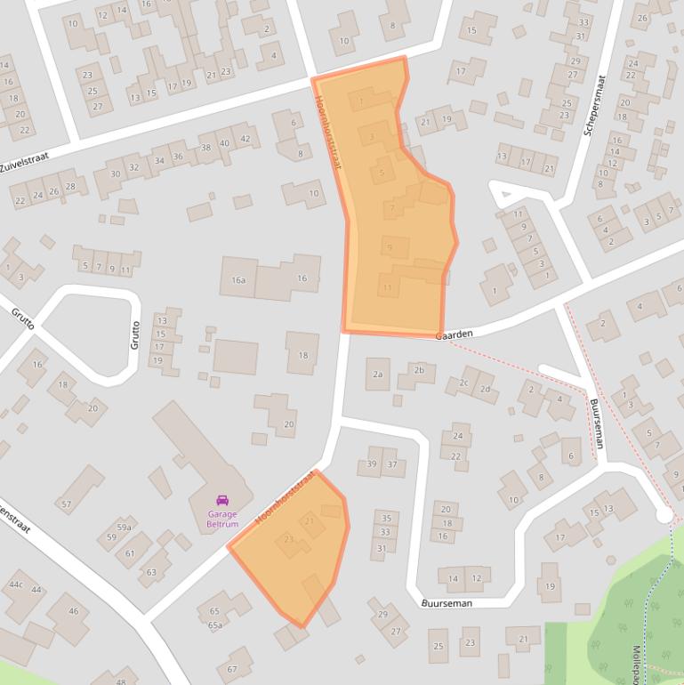 Kaart van postcodegebied 7156MR.