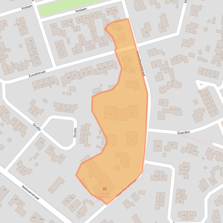 Kaart van postcodegebied 7156MS.