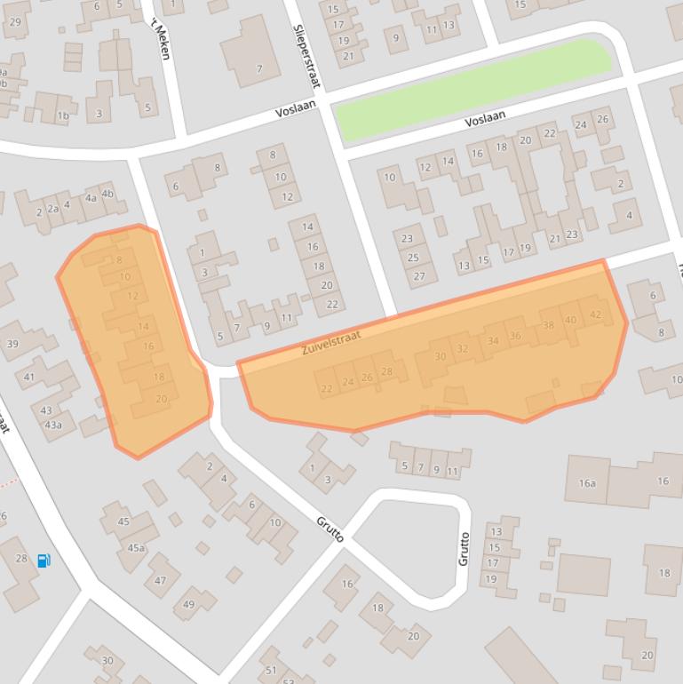 Kaart van postcodegebied 7156MZ.