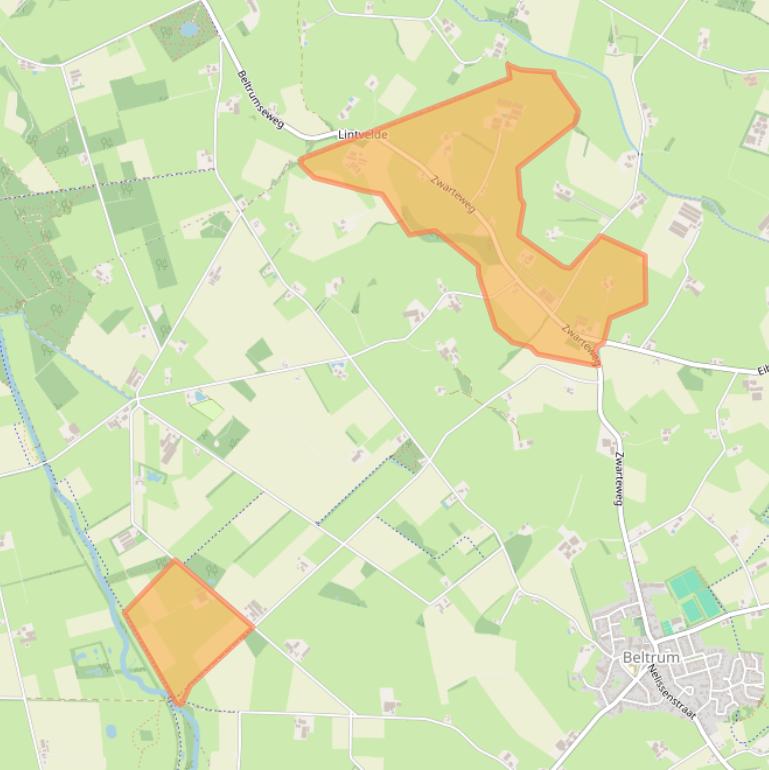 Kaart van postcodegebied 7156NC.