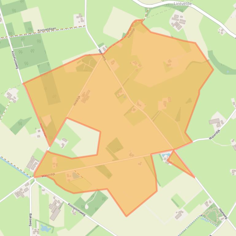 Kaart van postcodegebied 7156ND.