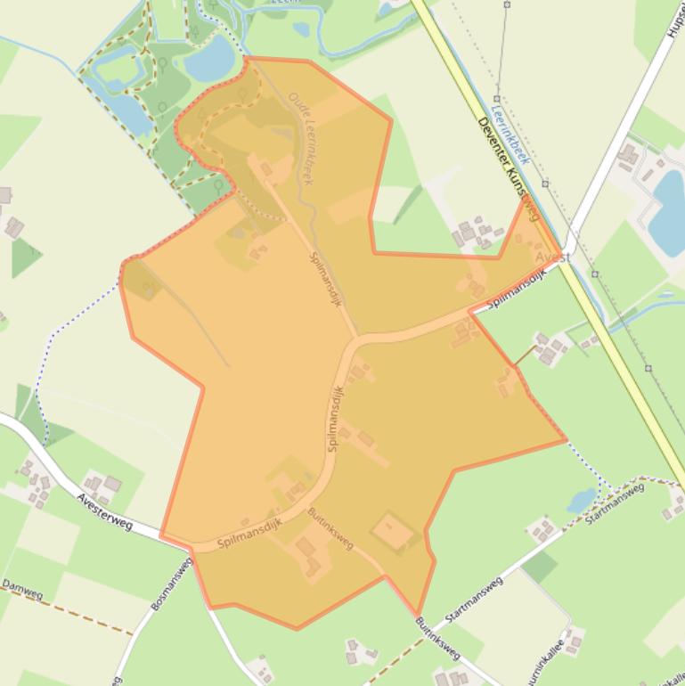 Kaart van postcodegebied 7156NV.