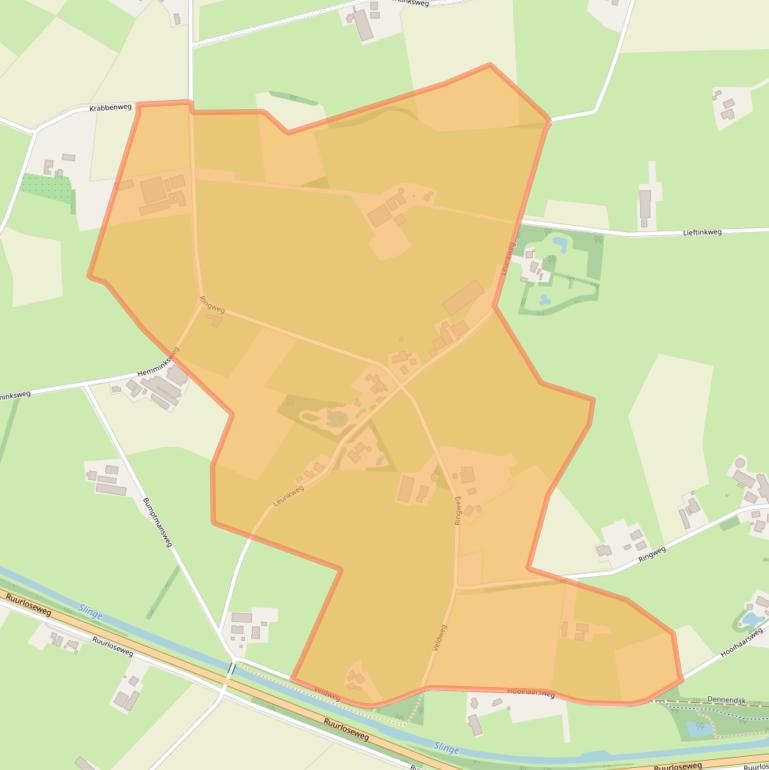 Kaart van postcodegebied 7156RX.