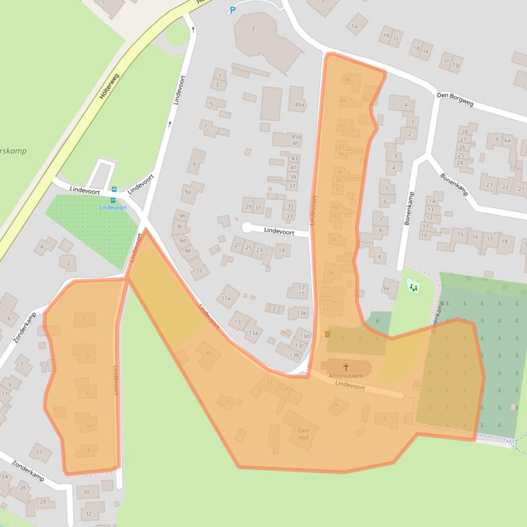 Kaart van postcodegebied 7157AL.