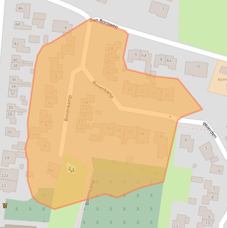 Kaart van postcodegebied 7157AM.