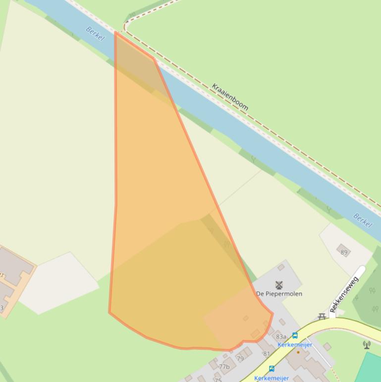 Kaart van postcodegebied 7157AP.