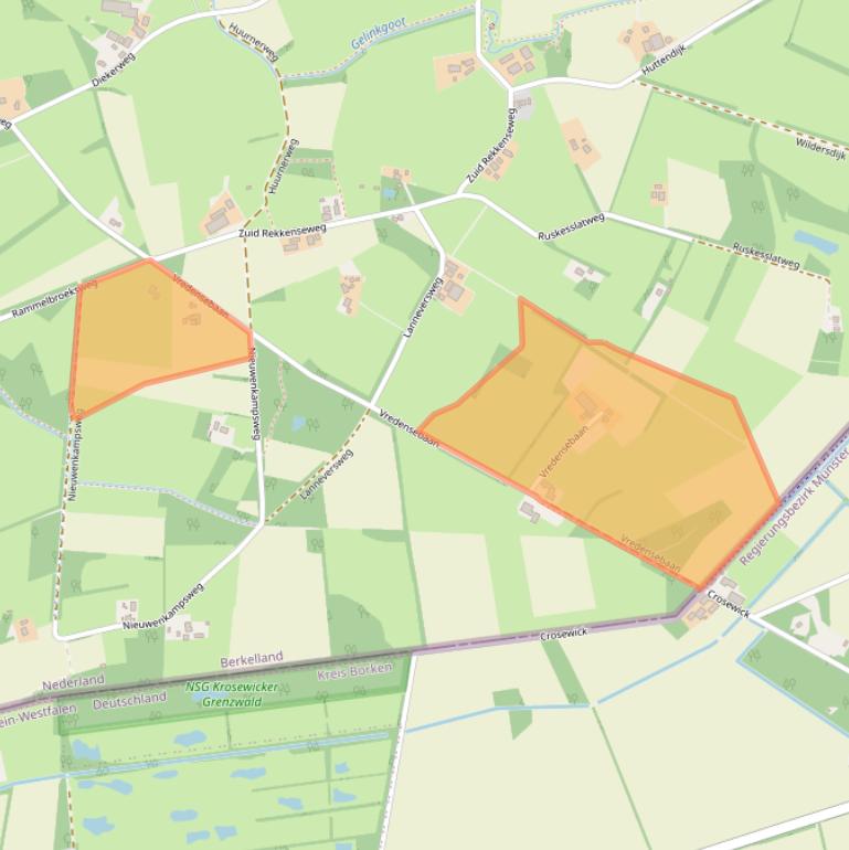 Kaart van postcodegebied 7157BG.