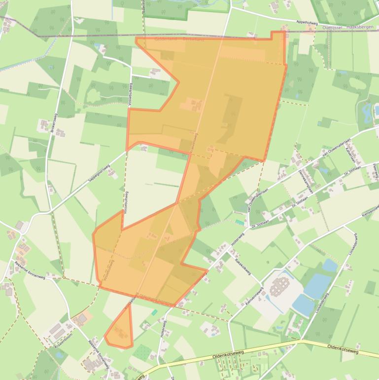 Kaart van postcodegebied 7157CE.