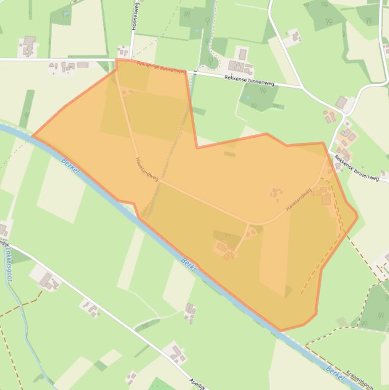 Kaart van postcodegebied 7157CK.